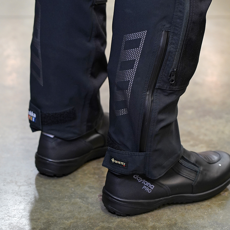 Rukka Nivala 3 pant long zips and Velcro flaps